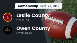 Recap: Leslie County  vs. Owen County  2019
