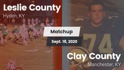 Matchup: Leslie County vs. Clay County  2020