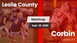 Matchup: Leslie County vs. Corbin  2020