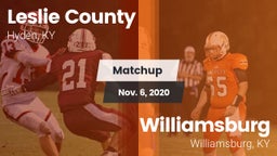 Matchup: Leslie County vs. Williamsburg   2020
