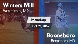 Matchup: Winters Mill vs. Boonsboro  2016