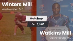 Matchup: Winters Mill vs. Watkins Mill  2018
