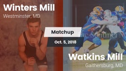 Matchup: Winters Mill vs. Watkins Mill  2018