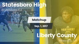 Matchup: Statesboro High vs. Liberty County  2017