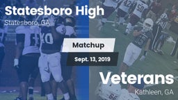 Matchup: Statesboro High vs. Veterans  2019