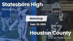 Matchup: Statesboro High vs. Houston County  2020