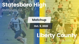 Matchup: Statesboro High vs. Liberty County  2020