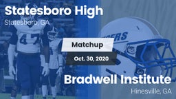Matchup: Statesboro High vs. Bradwell Institute 2020