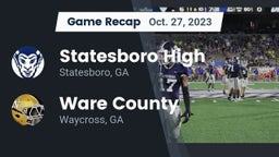 Recap: Statesboro High vs. Ware County  2023