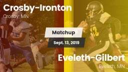 Matchup: Crosby-Ironton vs. Eveleth-Gilbert  2019