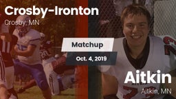 Matchup: Crosby-Ironton vs. Aitkin  2019