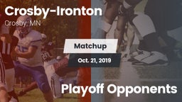 Matchup: Crosby-Ironton vs. Playoff Opponents 2019