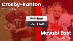 Matchup: Crosby-Ironton vs. Mesabi East  2020