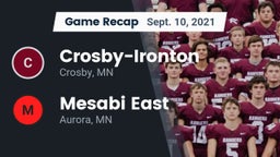 Recap: Crosby-Ironton  vs. Mesabi East  2021