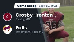 Recap: Crosby-Ironton  vs. Falls  2023