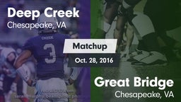 Matchup: Deep Creek vs. Great Bridge  2016
