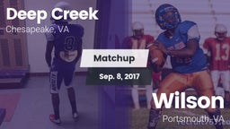 Matchup: Deep Creek vs. Wilson  2017