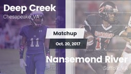 Matchup: Deep Creek vs. Nansemond River  2017