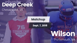 Matchup: Deep Creek vs. Wilson  2018
