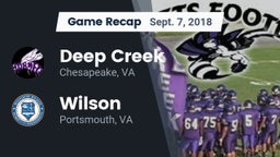 Recap: Deep Creek  vs. Wilson  2018