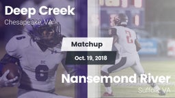 Matchup: Deep Creek vs. Nansemond River  2018