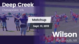 Matchup: Deep Creek vs. Wilson  2019