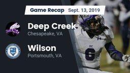Recap: Deep Creek  vs. Wilson  2019