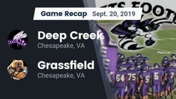 Recap: Deep Creek  vs. Grassfield  2019
