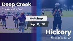 Matchup: Deep Creek vs. Hickory  2019