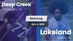 Matchup: Deep Creek vs. Lakeland  2019