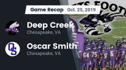 Recap: Deep Creek  vs. Oscar Smith  2019