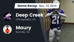 Recap: Deep Creek  vs. Maury  2019