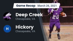 Recap: Deep Creek  vs. Hickory  2021