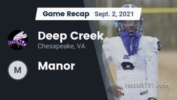 Recap: Deep Creek  vs. Manor  2021