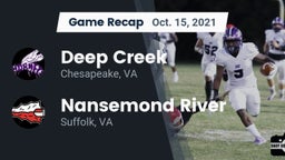 Recap: Deep Creek  vs. Nansemond River  2021