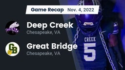 Recap: Deep Creek  vs. Great Bridge  2022