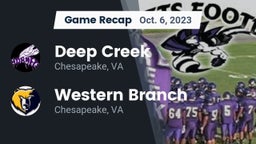 Recap: Deep Creek  vs. Western Branch  2023