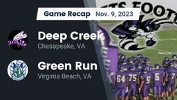 Recap: Deep Creek  vs. Green Run  2023