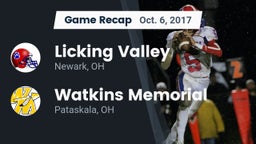 Recap: Licking Valley  vs. Watkins Memorial  2017