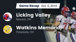 Recap: Licking Valley  vs. Watkins Memorial  2018