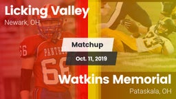 Matchup: Licking Valley vs. Watkins Memorial  2019