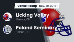 Recap: Licking Valley  vs. Poland Seminary  2019