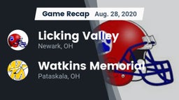 Recap: Licking Valley  vs. Watkins Memorial  2020