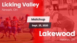 Matchup: Licking Valley vs. Lakewood  2020