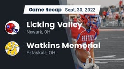 Recap: Licking Valley  vs. Watkins Memorial  2022