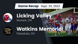 Recap: Licking Valley  vs. Watkins Memorial  2023