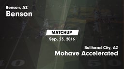 Matchup: Benson vs. Mohave Accelerated  2016