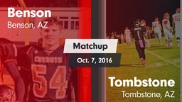 Matchup: Benson vs. Tombstone  2016