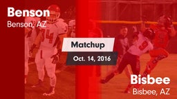 Matchup: Benson vs. Bisbee  2016