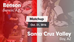 Matchup: Benson vs. Santa Cruz Valley  2016